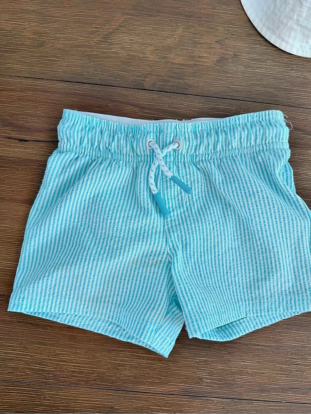 Cat & Jack Boys Striped Swim Trunks Size 18M Like New